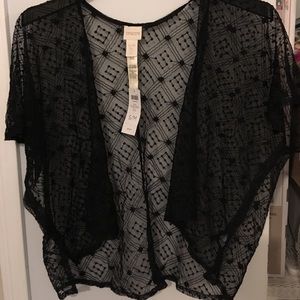 Chico’s Black open cardi S/M